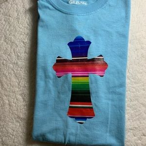 Serape cross tshirt